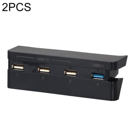 2PCS USB 3.0 High-Speed Adapter Hub for PS4 Slim Console